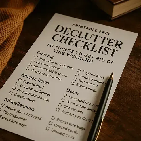 Declutter Checklist: 50 Things to Get Rid of This Weekend