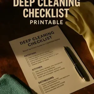 Deep Cleaning Checklist: Room by Room Guide for a Spotless Home