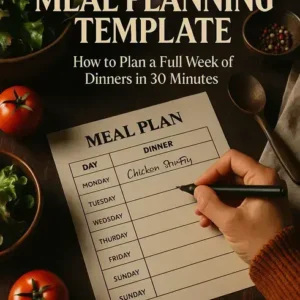 Meal Planning Template: How to Plan a Full Week of Dinners in 30 Minutes