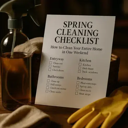 Spring Cleaning Checklist: How to Clean Your Entire Home in One Weekend