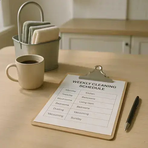 Weekly Cleaning Schedule Printable: The Simple System That Actually Works
