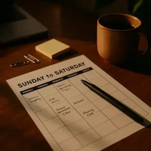 Weekly Planner Printable: How to Organize Your Week From Sunday to Saturday