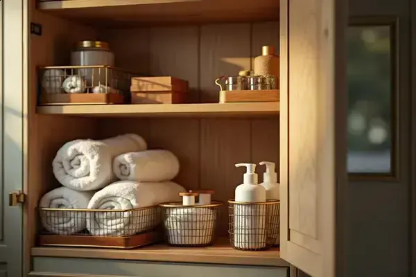 Bathroom Cabinet Organization: Clear the Clutter